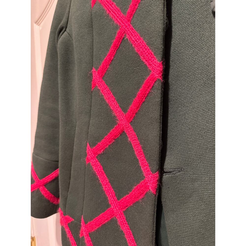 ELEVENSES Anthropologie Tamarisk Green Lattice Peacoat | 00P - Picture 8 of 11
